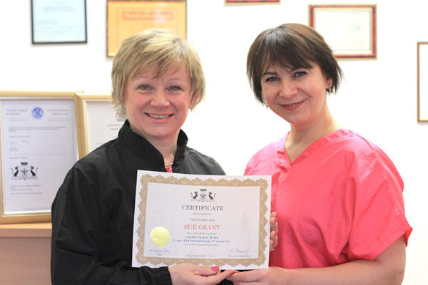 Sue Grant with Head Tutor Svetlana